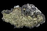 Galena Crystals on Pyrite and Sphalerite - Peru #120116-1